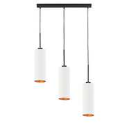 Potrójna lampa wisząca na czarnym stelażu - EX390-Riwas - 5 kolorów Lumes