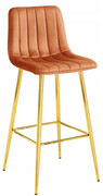 Welurowy hoker glamour do wyspy miedziany - Monix 4X Edinos Premium