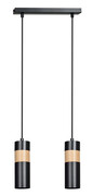 Czarna podwójna lampa wisząca - D102-Avezo Lumes