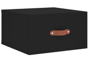 Czarna wisząca szafka nocna z szufladą - Werx Elior