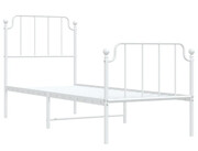 Białe metalowe łóżko industrialne 80x200 cm - Onex Elior