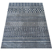 Niebieski dywan z nowoczesnymi wzorami - Drefo 9X 60 x 100 cm Profeos