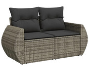 Szara dwuosobowa sofa ogrodowa - Torina 3X Edinos