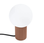 Beżowa lampka nocna ryflowana - K601-Buble Lumes