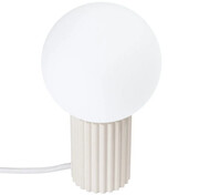 Beżowa jasna lampa stołowa - K601-Buble Lumes