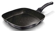 Aluminiowa patelnia grillowa z powłoką granitową - Grolis 12X Edinos