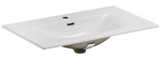 Biała ceramiczna umywalka meblowa - Kenet 80 cm Edinos