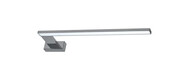 Minimalistyczny kinkiet łazienkowy srebrny lewostronny - N016-Folind 11W 45x12x4 cm Lumes