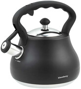 Czarny elegancki czajnik z gwizdkiem 2,7L - Luno 8X Edinos