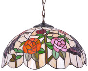 Lampa wisząca witrażowa z dekoracyjnym kloszem - A655-Tones Lumes