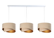 Beżowa potrójna lampa wisząca asymetryczna - S508-Xazo Lumes