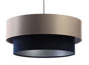 Lampa wisząca z satynowo-welurowym abażurem - S426-Darel Lumes