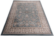 Niebieski wzorzysty dywan prostokątny retro - Igras 10X 200x300 Profeos