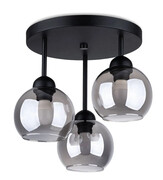 Lampa sufitowa z 3 kloszami na okrągłej podsufitce - A158-Supremi Lumes