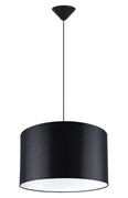 Czarna minimalistyczna lampa z abażurem - A654-Elseva Lumes