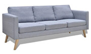 Sofa 3-osobowa Imex 2L - jasny szary Edinos