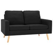2-osobowa czarna sofa - Muria 2Q Edinos