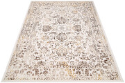 Kremowy dywan nowoczesny w brązowy elegancki wzór - Oros 6X 200x300 Profeos