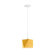 Lampa wisząca z abażurem na białym stelażu - EX412-Huggun - 18 kolorów Lumes