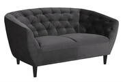 Ciemnoszara sofa welurowa - Galax 2X Edinos