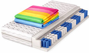 Materac dwuosobowy 7-strefowy 140x200 - Tiva Edinos