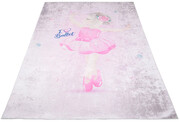 Różowy pastelowy dywan z baletnicą dla dzieci - Feso 4X 160x230 Profeos