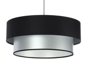Srebrno-czarna lampa z podwójnym abażurem - S415-Acto Lumes