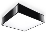 Nowoczesny kwadratowy plafon E796-Retos - czarny Lumes