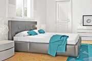 Łóżko tapicerowane Blanke 200x200 - 44 kolory Edinos