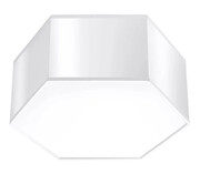 Biały plafon geometryczny 13,5 cm - S748-Almos Lumes
