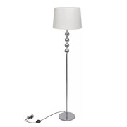 Biała lampa stojąca do czytania z abażurem - EX03-Szerri Lumes