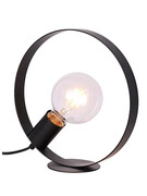 Czarna lampa stołowa metalowe koło - V057-Solaris Lumes