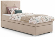 Pojedyncze łóżko boxspring Murowis 90x200 - 32 kolory Edinos