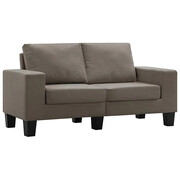 2-osobowa sofa taupe z podłokietnikami - Magnex 2Q Edinos