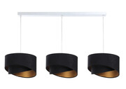 Biało-czarna nowoczesna lampa wisząca nad stół - S500-Loria Lumes