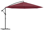 Bordowy parasol ogrodowy z aluminiowym słupkiem - Westi Edinos