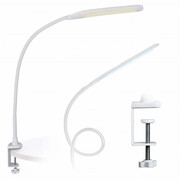 Biała lampka biurkowa LED z klipsem - M002-Vintuna Lumes