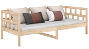 Łóżko dzienne z naturalnego drewna 80x200 - Vinco 3X Edinos