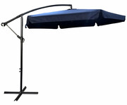 Granatowy parasol ogrodowy z korbką - Epis Edinos
