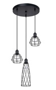 Lampa wisząca z 3 drucianymi kloszami - A421-Bogoti Lumes