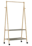 Wieszak wolnostojący na kółkach 96cm - Agno 3X Edinos