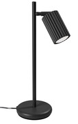 Ryflowana czarna lampka na biurko - D300-Melson Lumes
