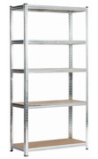 Metalowy srebrny regał 180 cm - Filove 4X Edinos