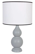 Szara lampka stołowa skandynawska - S223-Dominex Lumes