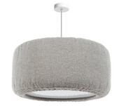 Szary pluszowy żyrandol wiszący 30 cm - M061-Nicolo Lumes