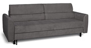 Grafitowa welurowa sofa z funkcją spania - Harmi Edinos
