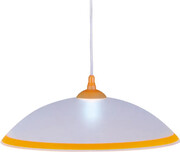 Biało-żółta lampa wisząca do jadalni - S563-Toba Lumes