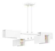 Biała nowoczesna loftowa lampa wisząca - D019-Olekso Lumes