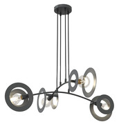 Czarna nowoczesna lampa wisząca - D156-Rosiwo Lumes