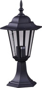 Czarna niska lampa ogrodowa w stylu retro - S329-Tofik Lumes
